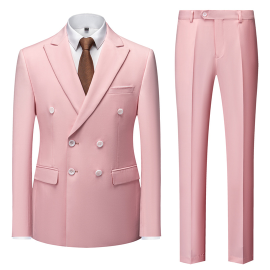 Herren Zweireihiger Anzug Elegant | Formell & Stilvoll