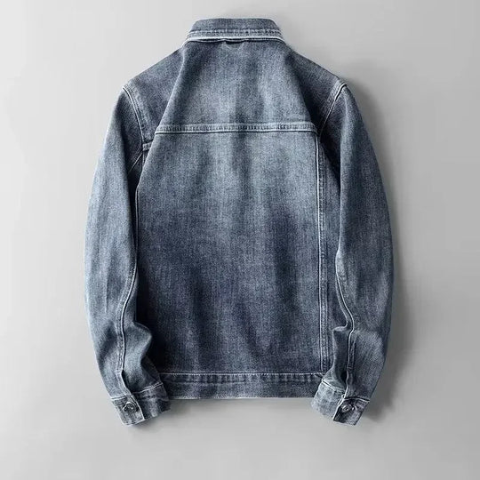 Hans - Denim Jeansjacke Mit Knöpfen