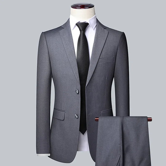 Herren Anzug 3-teilig Slim Fit | Zwei-Knopf Sakko Für Hochzeiten Und Veranstaltungen
