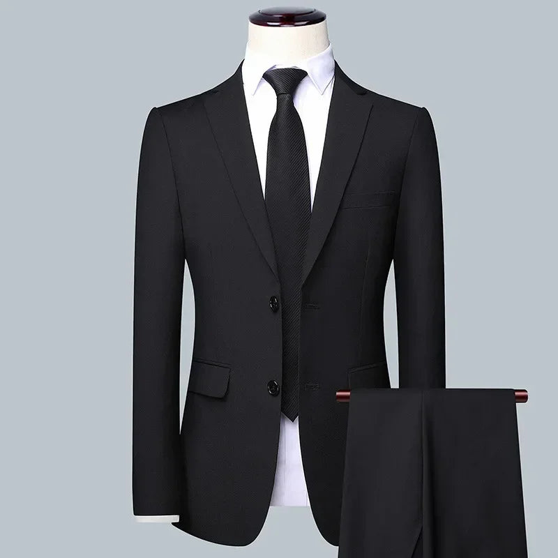 Herren Anzug 3-teilig Slim Fit | Zwei-Knopf Sakko Für Hochzeiten Und Veranstaltungen
