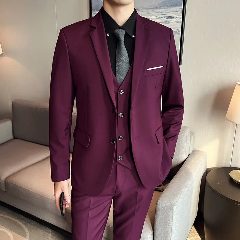 Herren Anzug 3-teilig Slim Fit | Passend Für Hochzeitsgäste