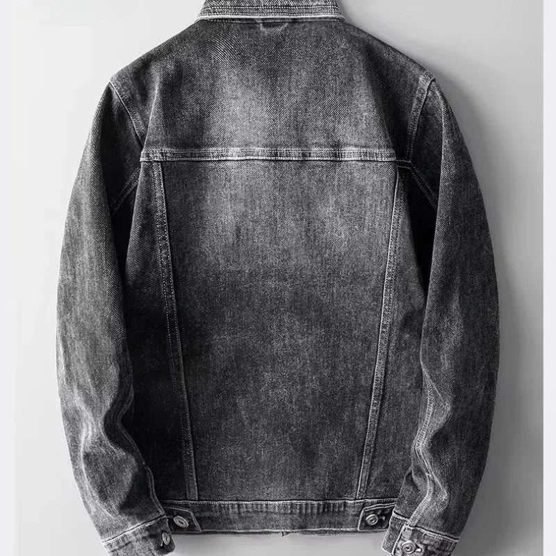 Hans - Denim Jeansjacke Mit Knöpfen