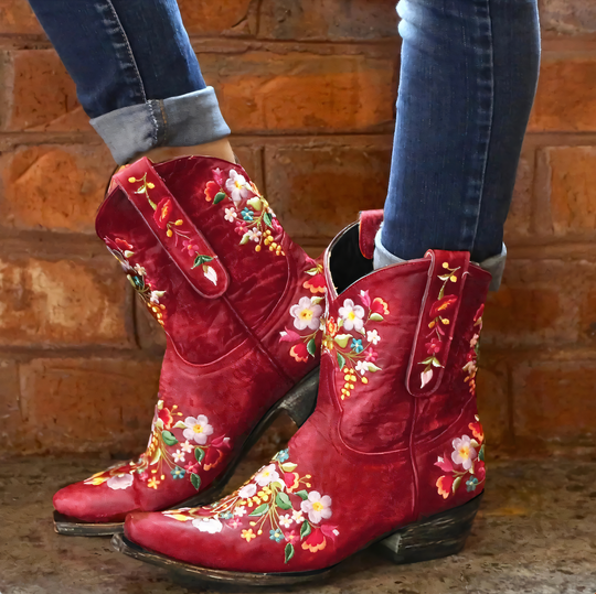 Olivia - Marly - Wetterfeste Cowgirl-Vintage-Stiefel