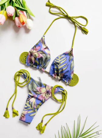 Addison – Leichter Brasilianischer Touwbikini Mit Druck