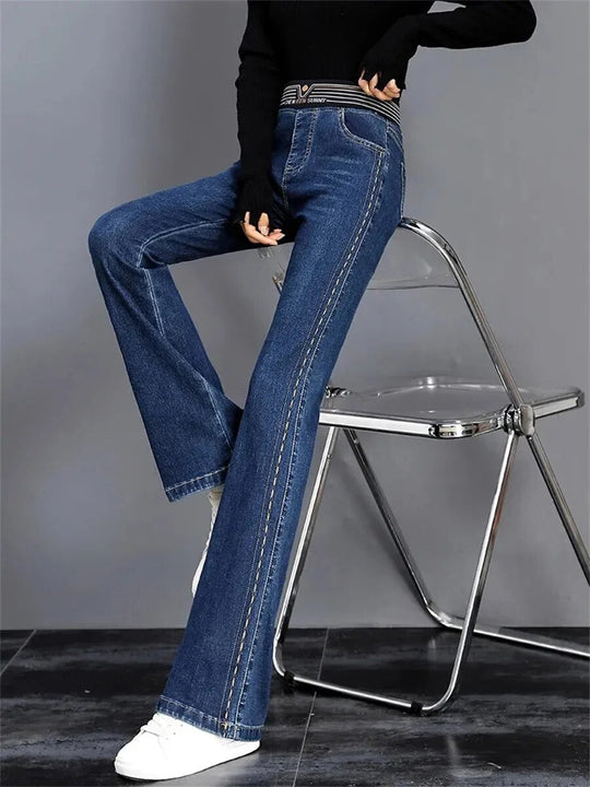 Jeans mit hoher Taille