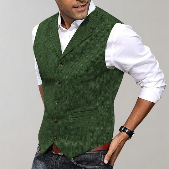 Herren Anzug Weste mit Knöpfen | Elegantes Weste für festliche Anlässe