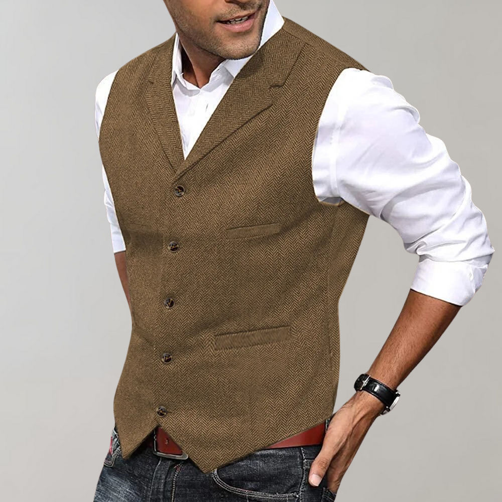 Herren Anzug Weste mit Knöpfen | Elegantes Weste für festliche Anlässe