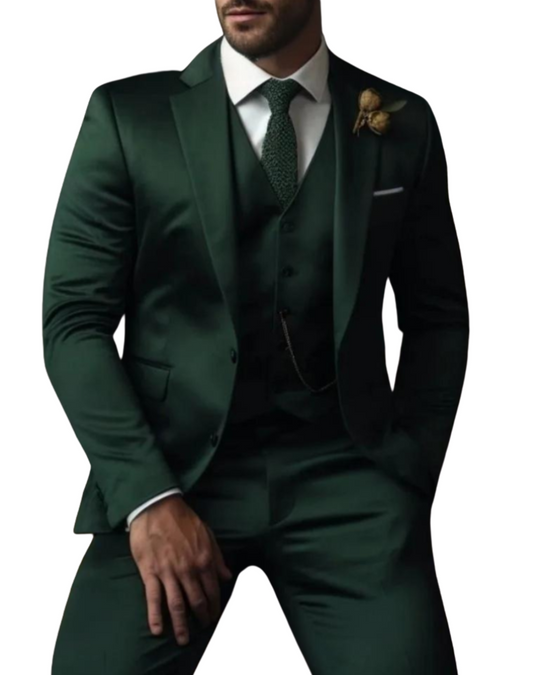 Herren anzug 3-teilig slim fit | Hochzeitsgäste Festlicher Stil mit 5 Knopf Weste