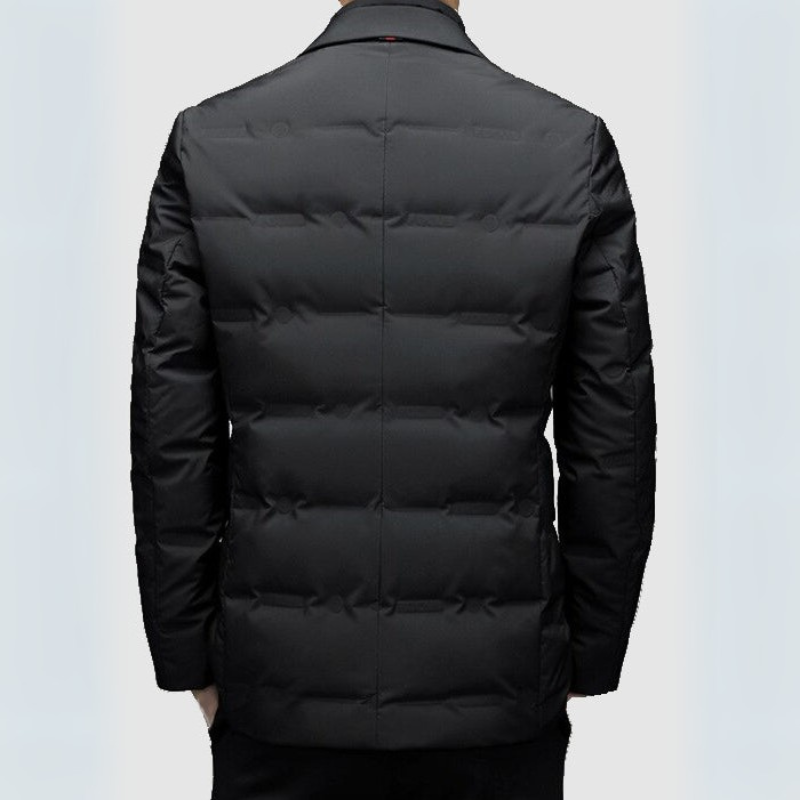 Winterjacke Herren Parka | Blazerstil mit Reverskragen und Knopfleiste