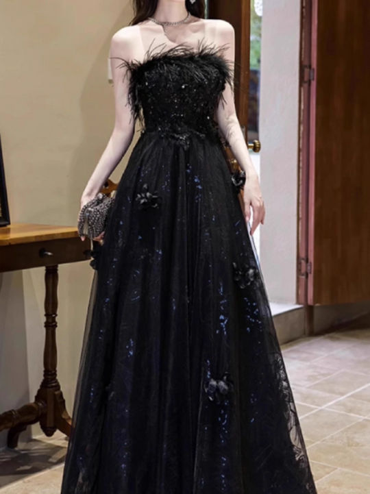 Damen Ballkleid mit Herz Ausschnitt und schulterfreiem Design | Maxi