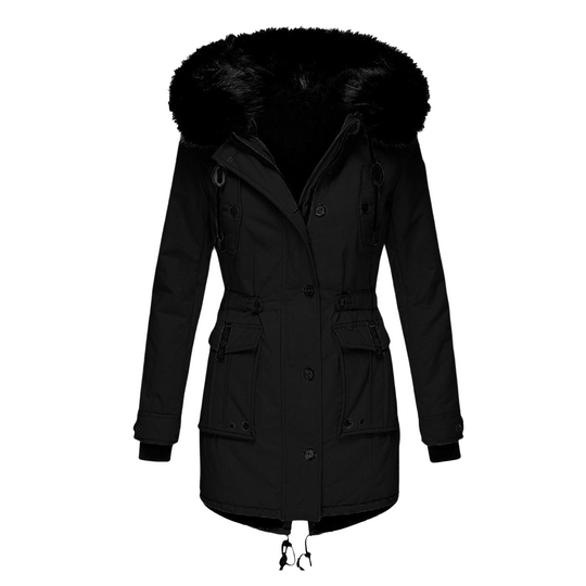 Winterjacke Damen Kapuze | Mit Taschen