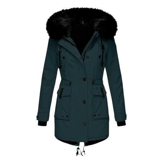 Winterjacke Damen Kapuze | Mit Taschen
