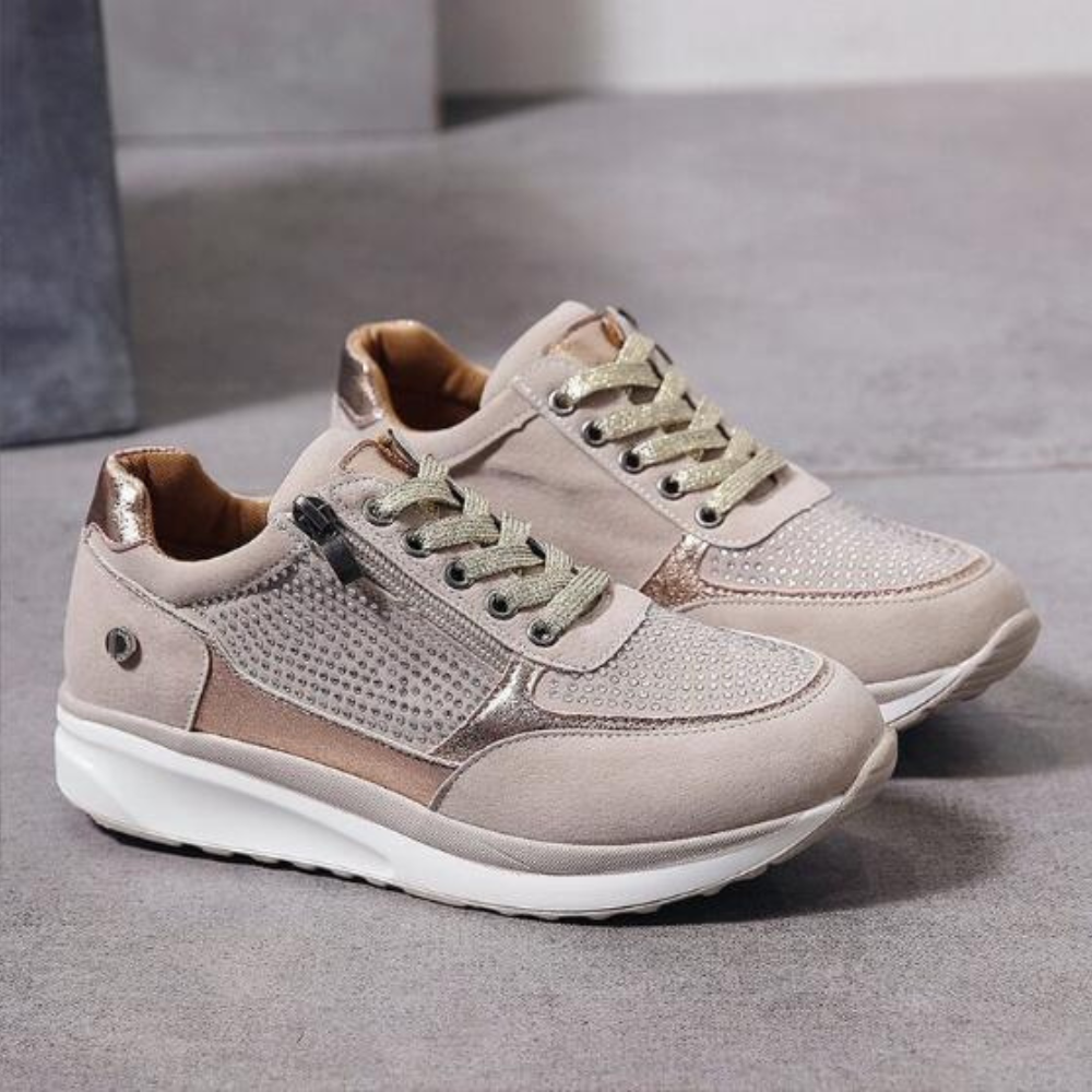 Damen Bequeme Sneaker mit Reißverschluss | Stilvoll und Praktisch