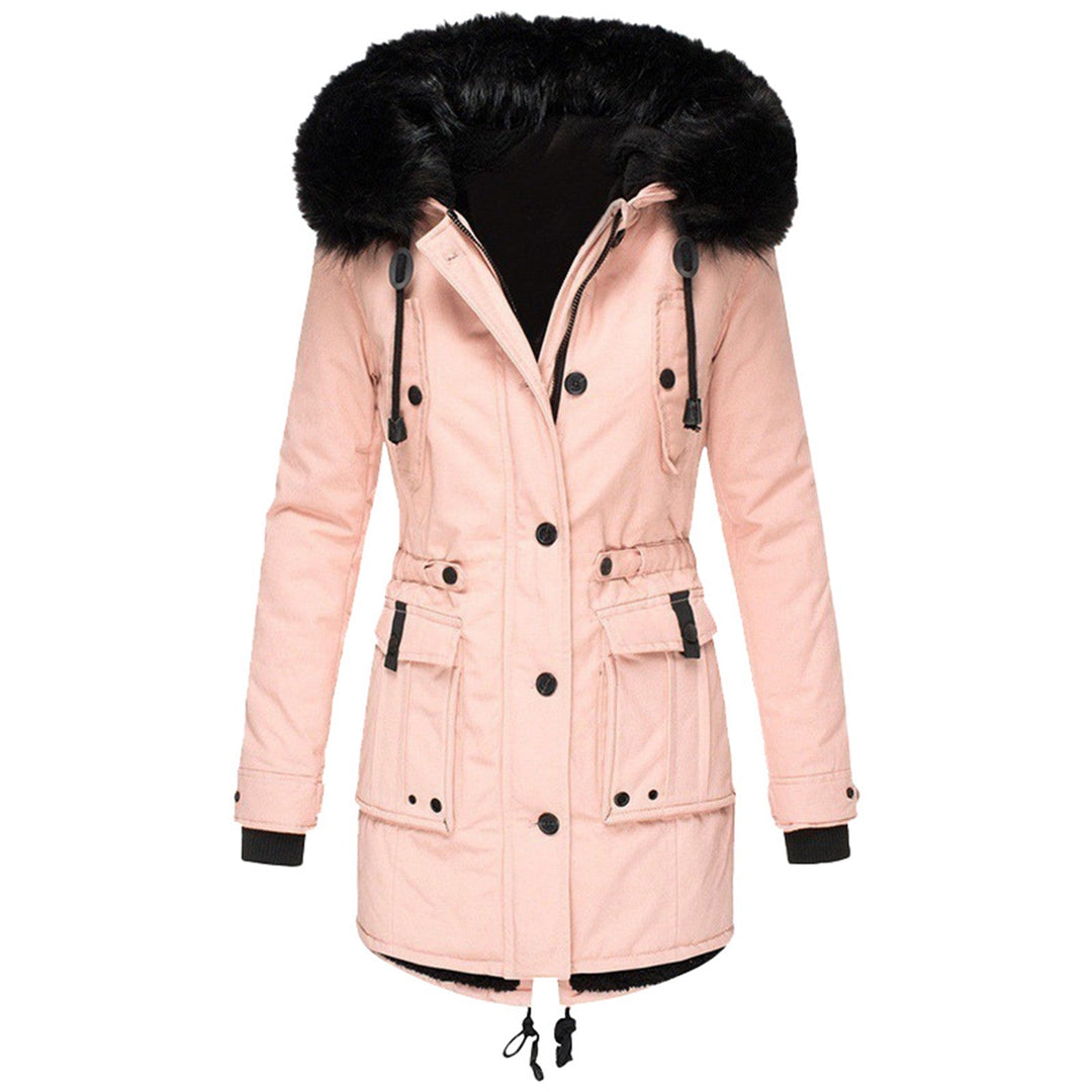 Winterjacke Damen Kapuze | Mit Taschen