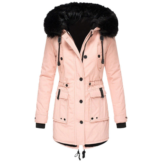 Winterjacke Damen Kapuze | Mit Taschen