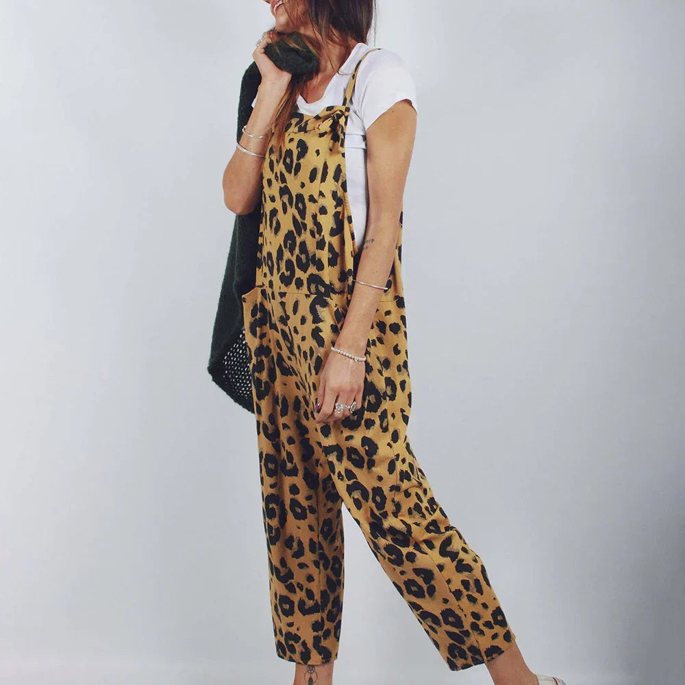 Bedruckte Leoparden-jumpsuits