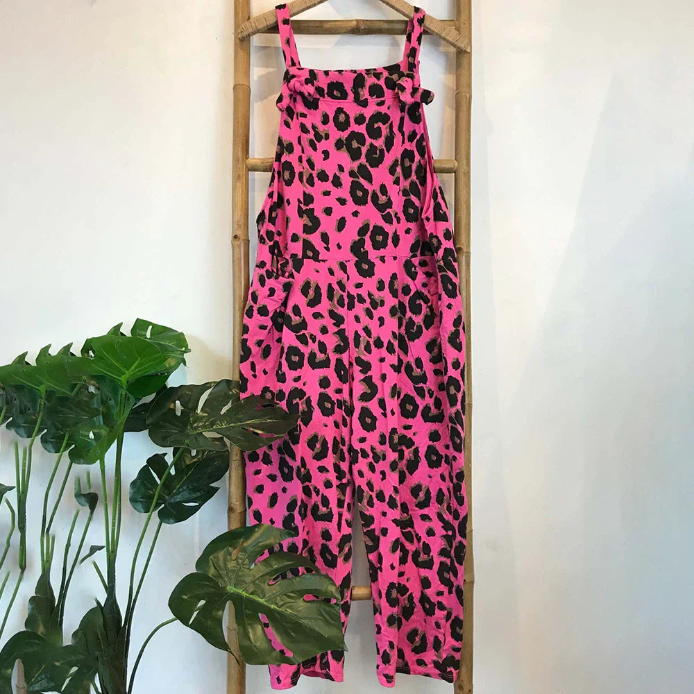 Bedruckte Leoparden-jumpsuits