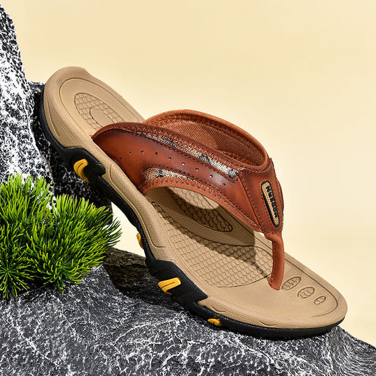 Zoltan - Atmungsaktive, Bequeme Flache Outdoorsandalen Für Herren