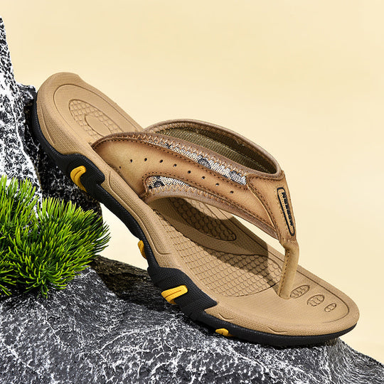 Zoltan - Atmungsaktive, Bequeme Flache Outdoor-Sandalen Für Herren