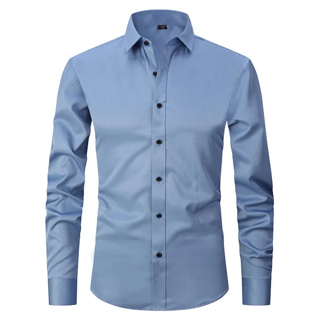 Hemd Herren Slim Fit | Mit Knopfleiste