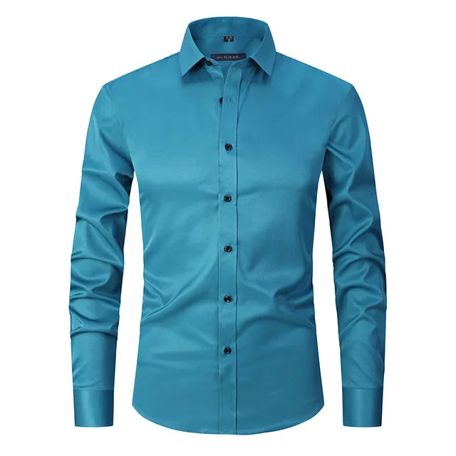 Hemd Herren Slim Fit | Mit Knopfleiste