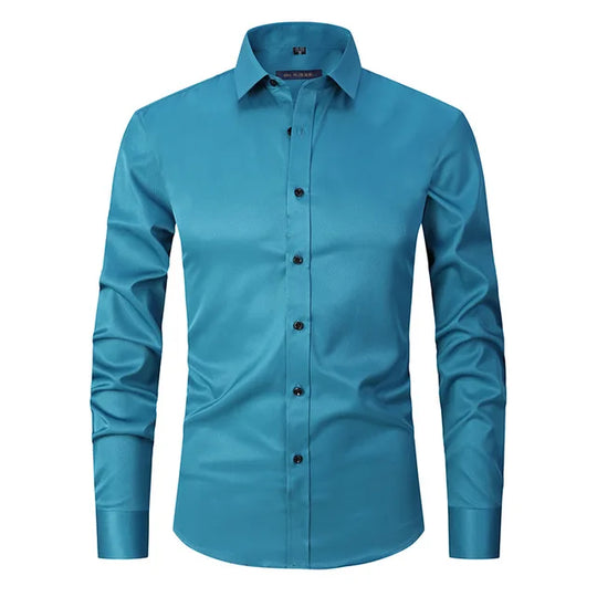 Hemd Herren Slim Fit | Mit Knopfleiste