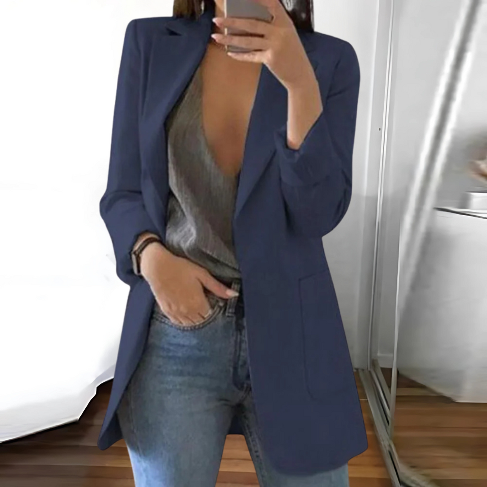 Damen Langer Blazer | Figurbetonter Schnitt