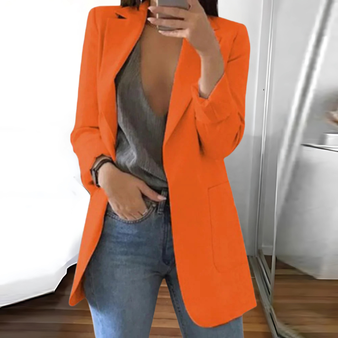 Damen Langer Blazer | Figurbetonter Schnitt
