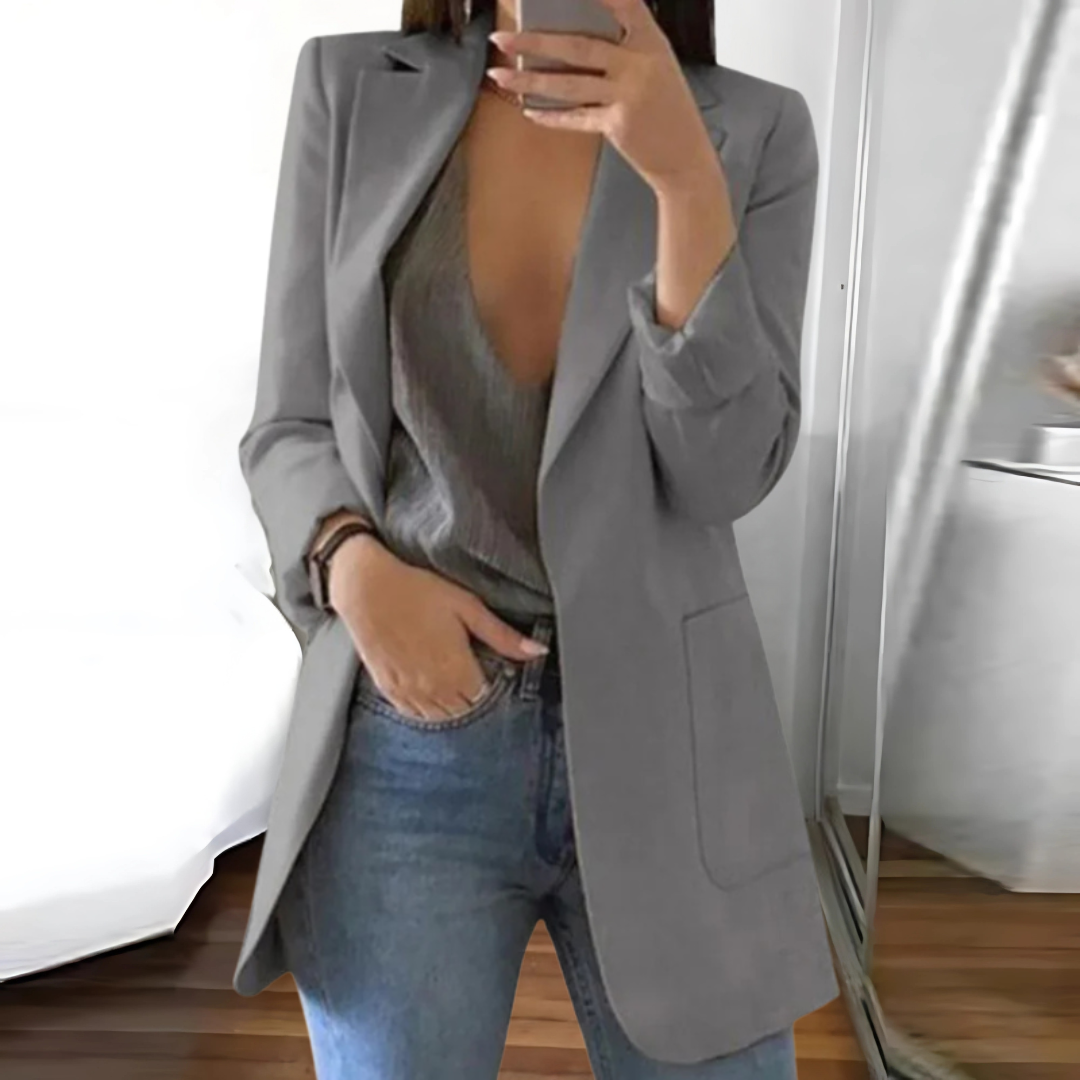 Damen Langer Blazer | Figurbetonter Schnitt