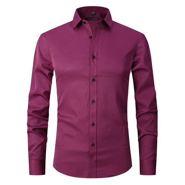Hemd Herren Slim Fit | Mit Knopfleiste