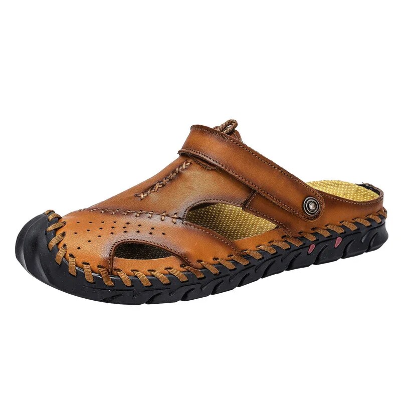 Peter - Bequeme Ledersandalen Für Herren Outdoor