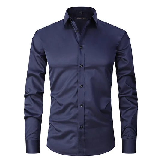 Hemd Herren Slim Fit | Mit Knopfleiste
