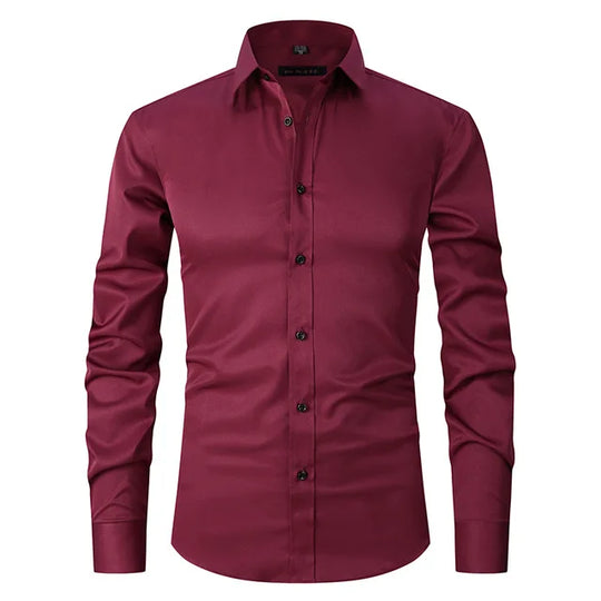 Hemd Herren Slim Fit | Mit Knopfleiste