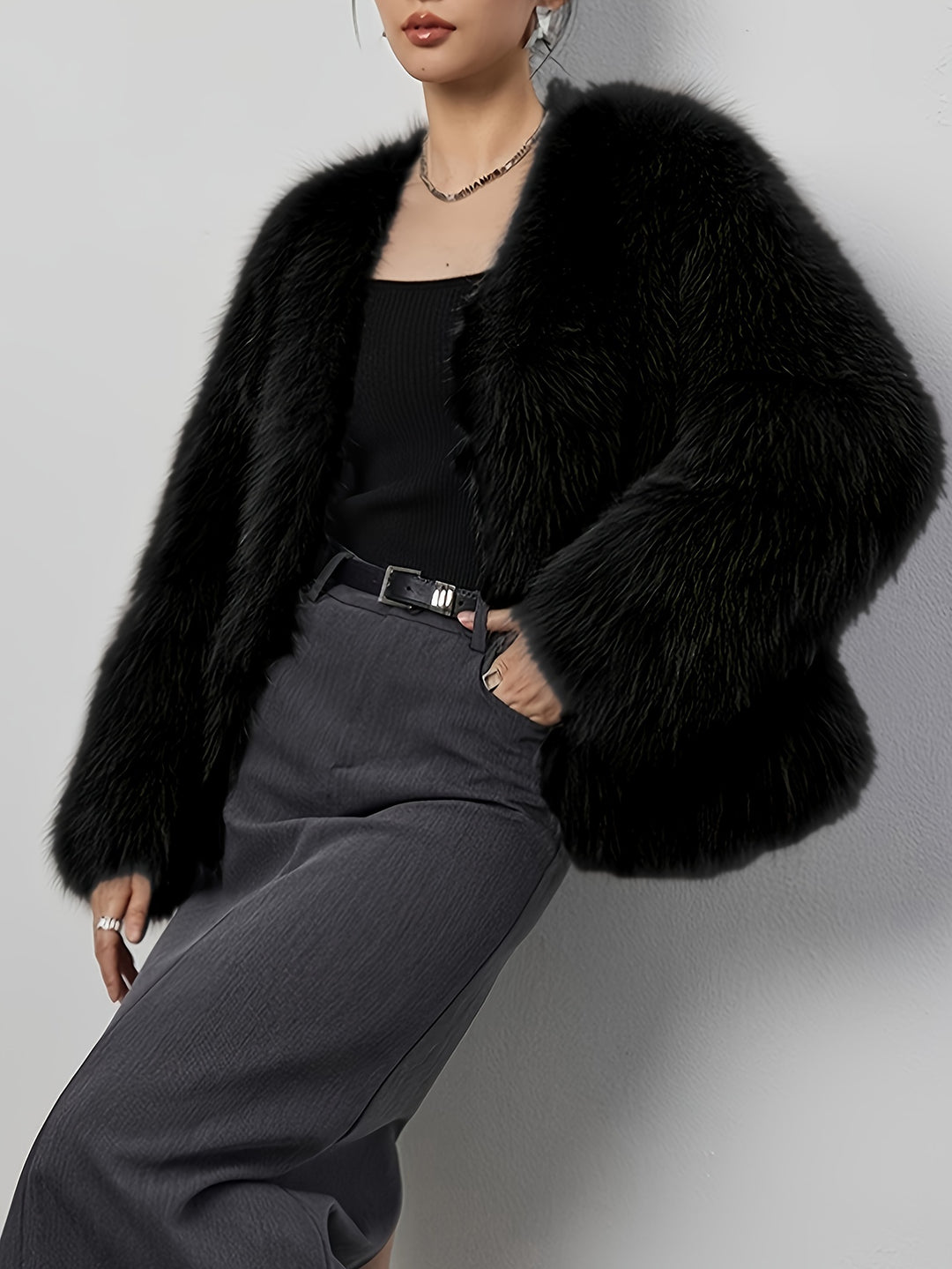 Winterjacke Damen Kurz | Mit Struktur und weitem Schnitt