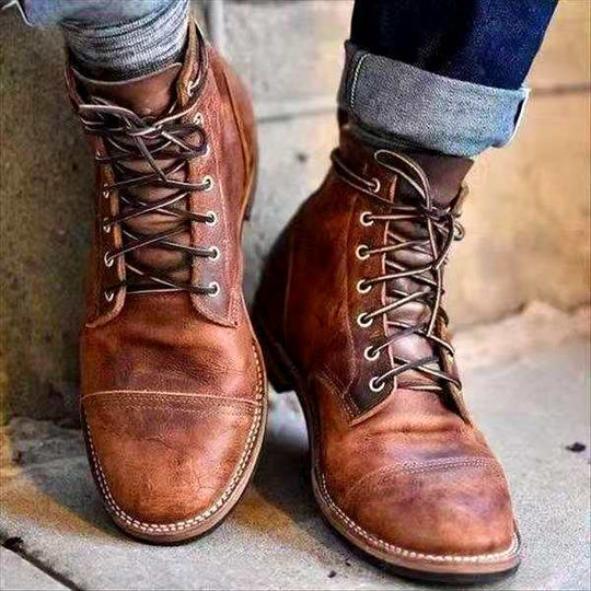 Ethan – Retro-Schnürstiefel Für Herren