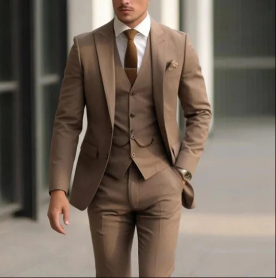 Herren Dreiteiliger Anzug Modern Fit | Elegantes Set Für Events