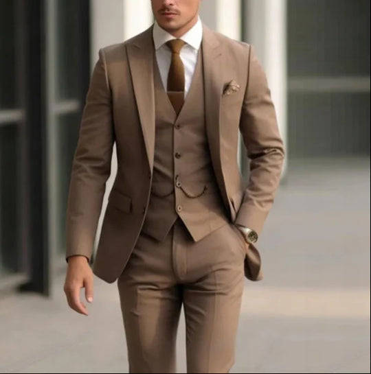 Herren Dreiteiliger Anzug Modern Fit | Elegantes Set Für Events