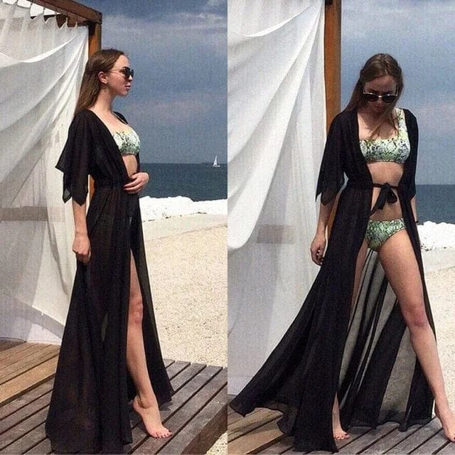 Sophia - Langer Strandkimono