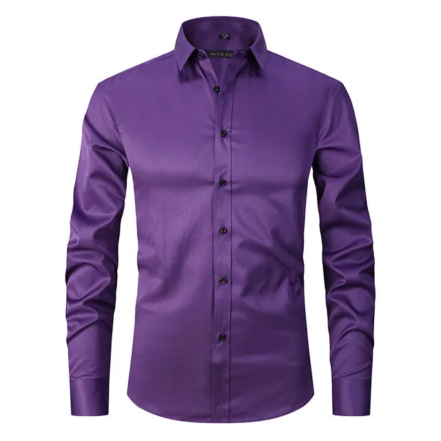 Hemd Herren Slim Fit | Mit Knopfleiste