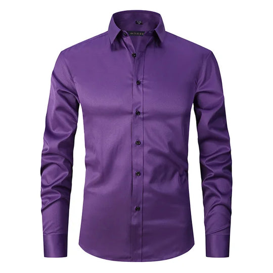 Hemd Herren Slim Fit | Mit Knopfleiste