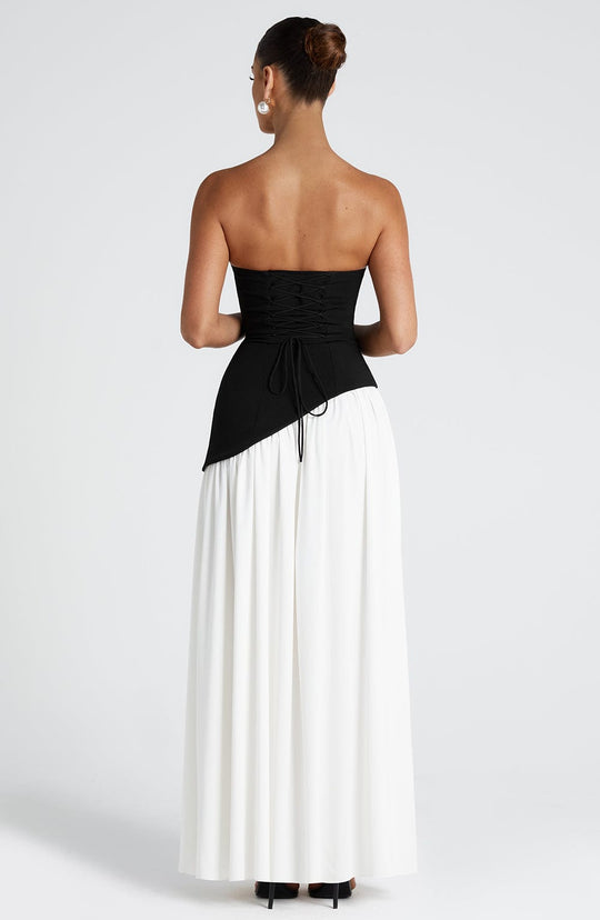 Abendkleid Damen | Schal-Detail Hals Maxi Mit Schlitz