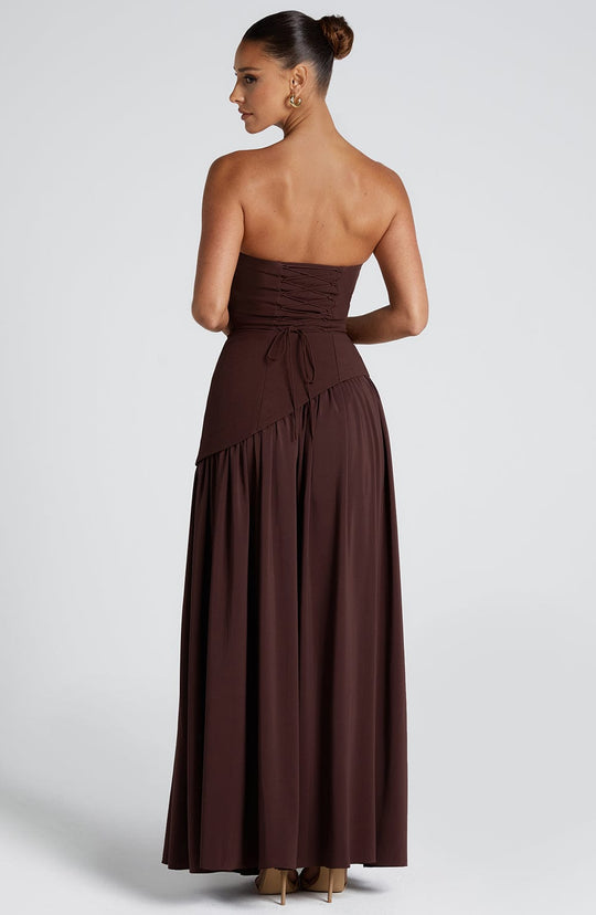 Abendkleid Damen | Schal-Detail Hals Maxi Mit Schlitz