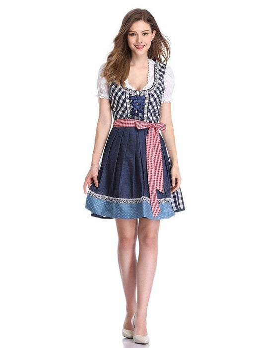 Damen-Dirndlkleid | Kariertes Muster