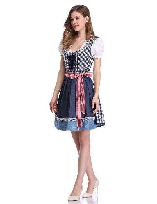 Damen-Dirndlkleid | Kariertes Muster