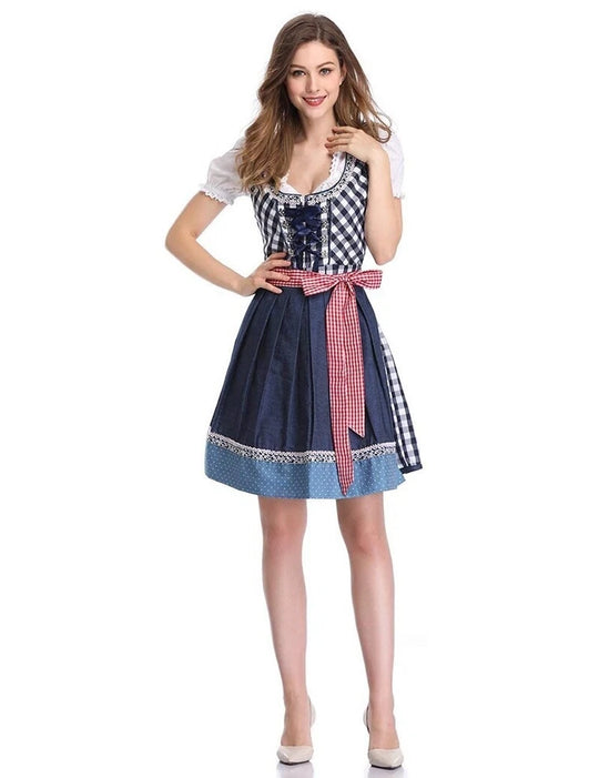 Damen-Dirndlkleid | Kariertes Muster