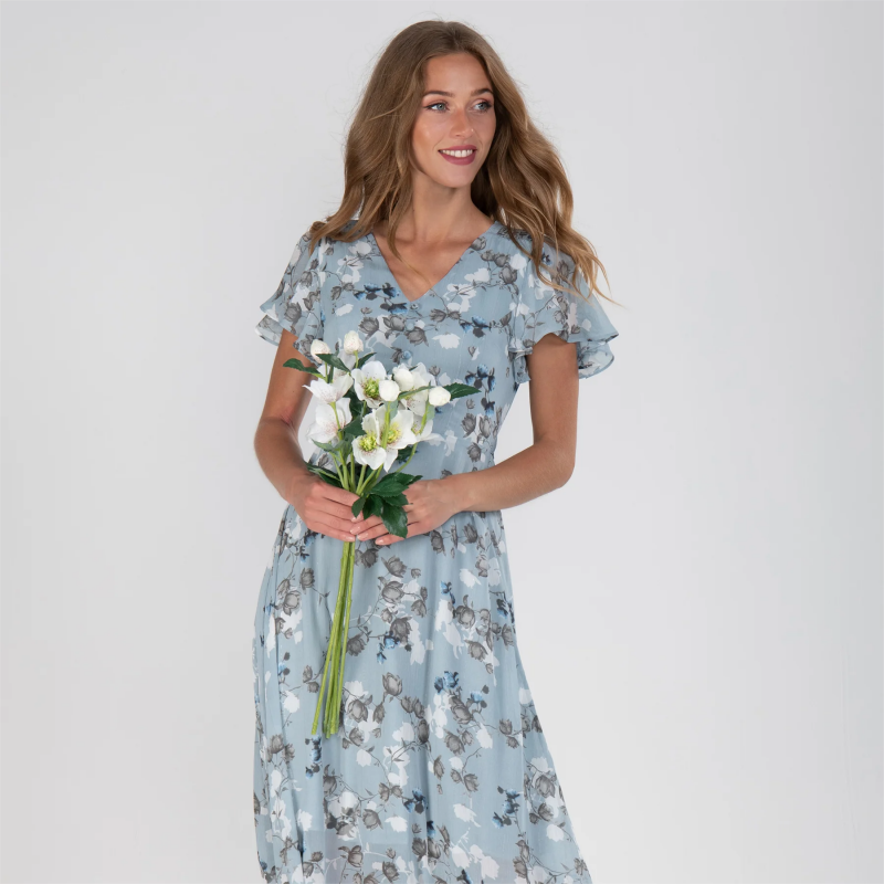 Anouk - Vintage Blumenmuster Kleid