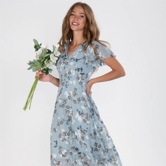 Anouk - Vintage Blumenmuster Kleid